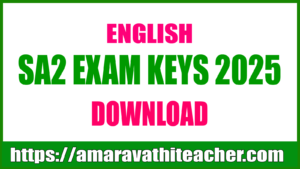 SA2 EXAM English KEYS