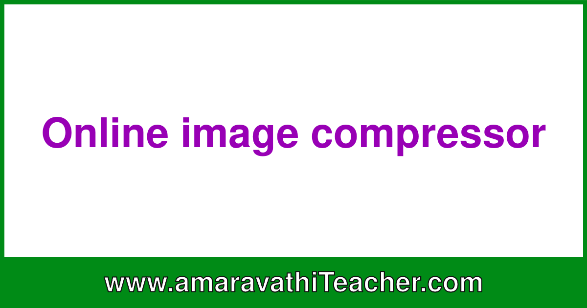 Online image compressor