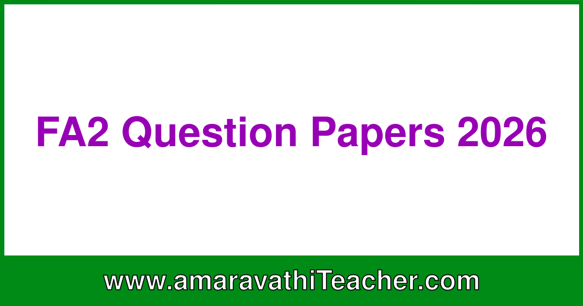 FA2 Question Papers 2026